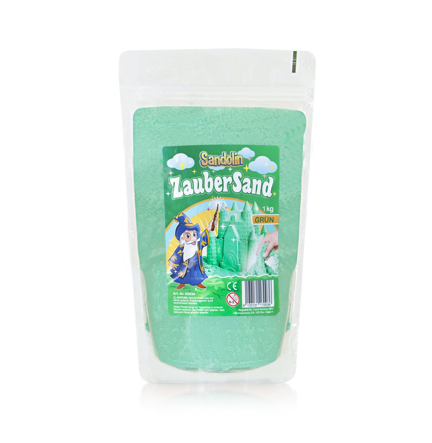 Sandolin Zaubersand Grün 1 kg